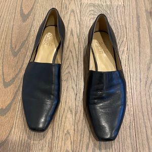 Black leather loafers, Naturalizer brand, size 8